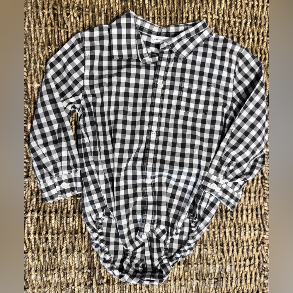 Janie and Jack Checkered Bodysuit